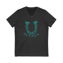 Load image into Gallery viewer, Unisex Jersey Short Sleeve V-Neck Tee
