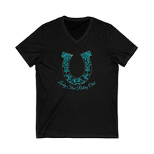 Load image into Gallery viewer, Unisex Jersey Short Sleeve V-Neck Tee