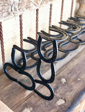 Load image into Gallery viewer, Black Horseshoe Boot Rack- 6 Pairs of Boots