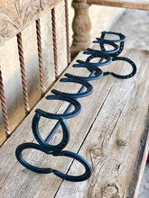 Load image into Gallery viewer, Black Horseshoe Boot Rack