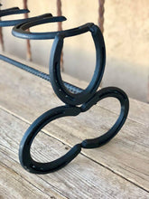 Load image into Gallery viewer, Black Horseshoe Boot Rack