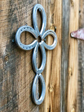 Load image into Gallery viewer, Silver Horseshoe Cross