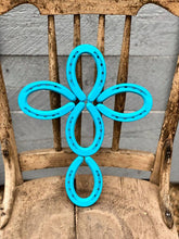 Load image into Gallery viewer, Turquoise Horseshoe Cross