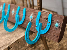 Load image into Gallery viewer, Rustic Horseshoe Coat Rack