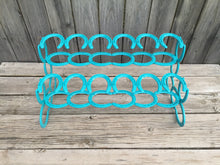 Load image into Gallery viewer, Turquoise Horseshoe Boot Rack- 6 Pairs of Boots