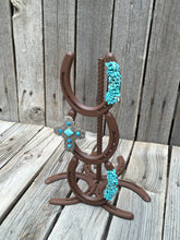 Load image into Gallery viewer, Turquoise Cross Paper Towel Holder