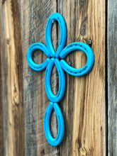 Load image into Gallery viewer, Turquoise Horseshoe Cross