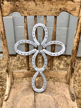Load image into Gallery viewer, Silver Horseshoe Cross