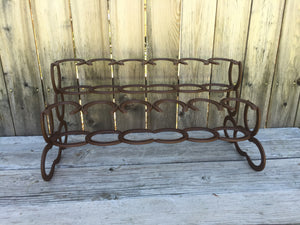 Brown Horseshoe Boot Rack- 6 Pairs of Boots