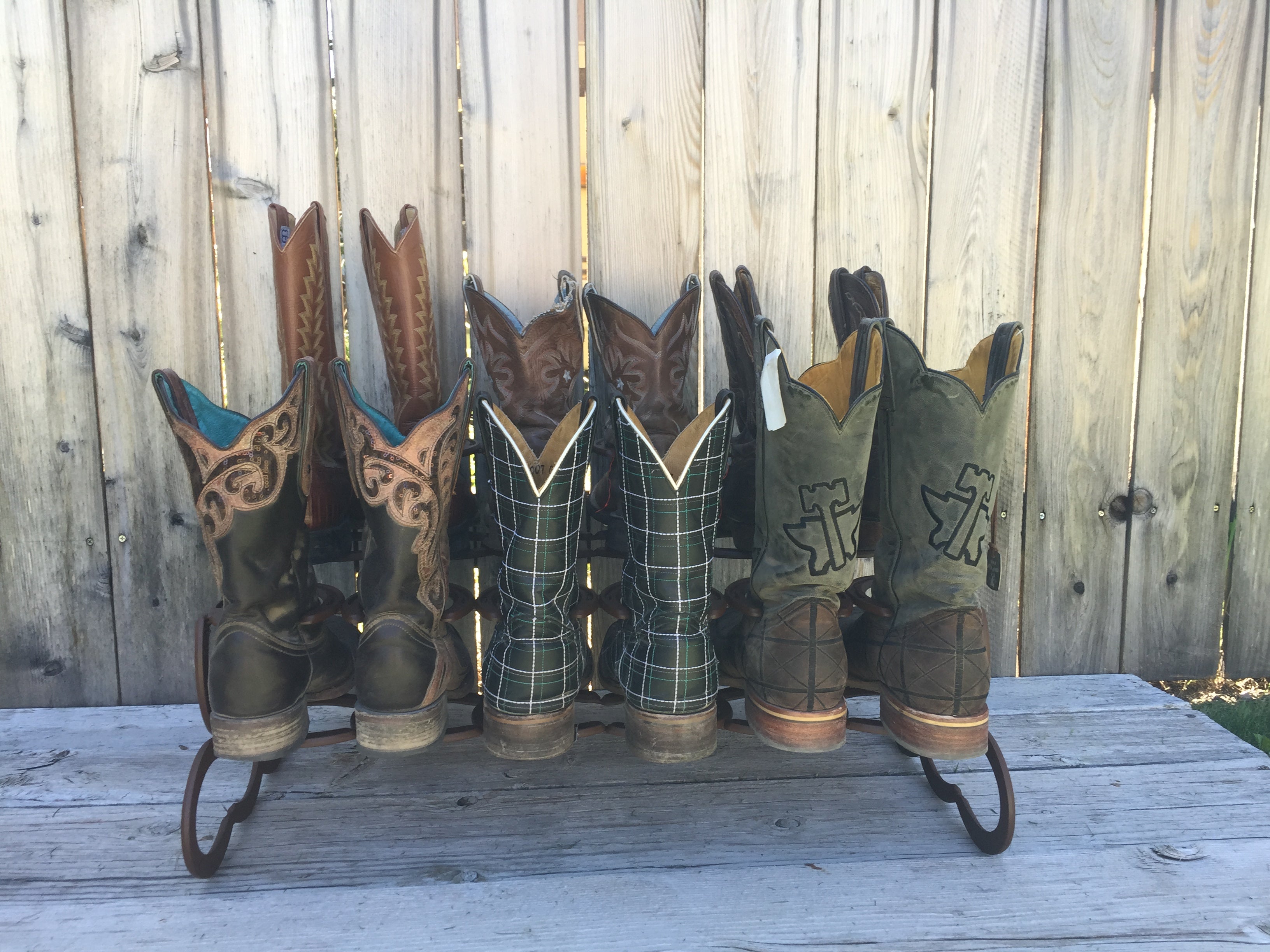 6 pair boot rack hotsell