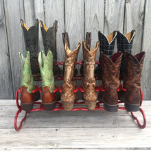 Load image into Gallery viewer, Horseshoe Boot Rack- 6 Pairs of Boots
