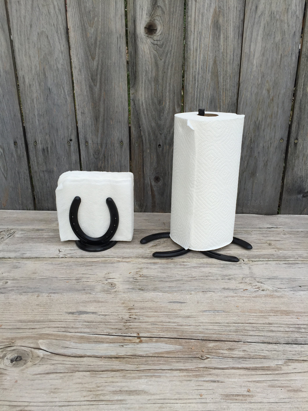 Paper Towel and Napkin Holder Set Lucky Shoe Creations