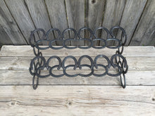 Load image into Gallery viewer, Natural Horseshoe Boot Rack- 6 Pairs of Boots