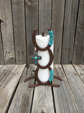 Load image into Gallery viewer, Turquoise Cross Paper Towel Holder