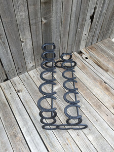 Black Horseshoe Boot Rack- 6 Pairs of Boots