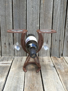 Brown One Bottle Wine Rack