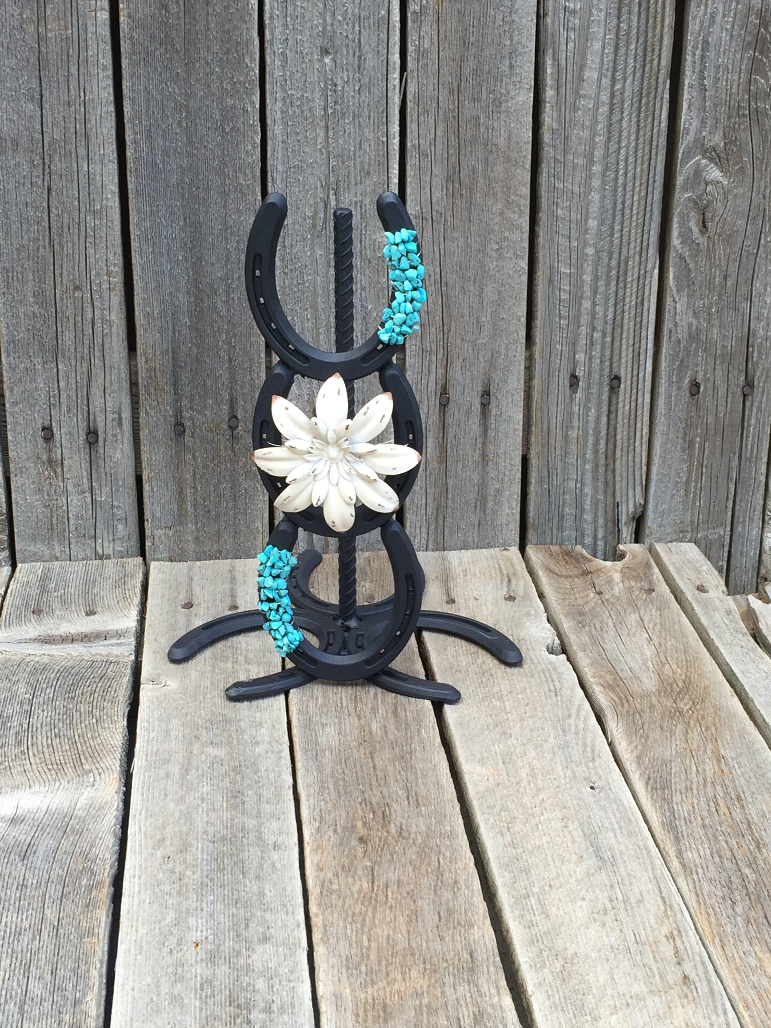 Turquoise Paper Towel Holder – Lucky Shoe Creations