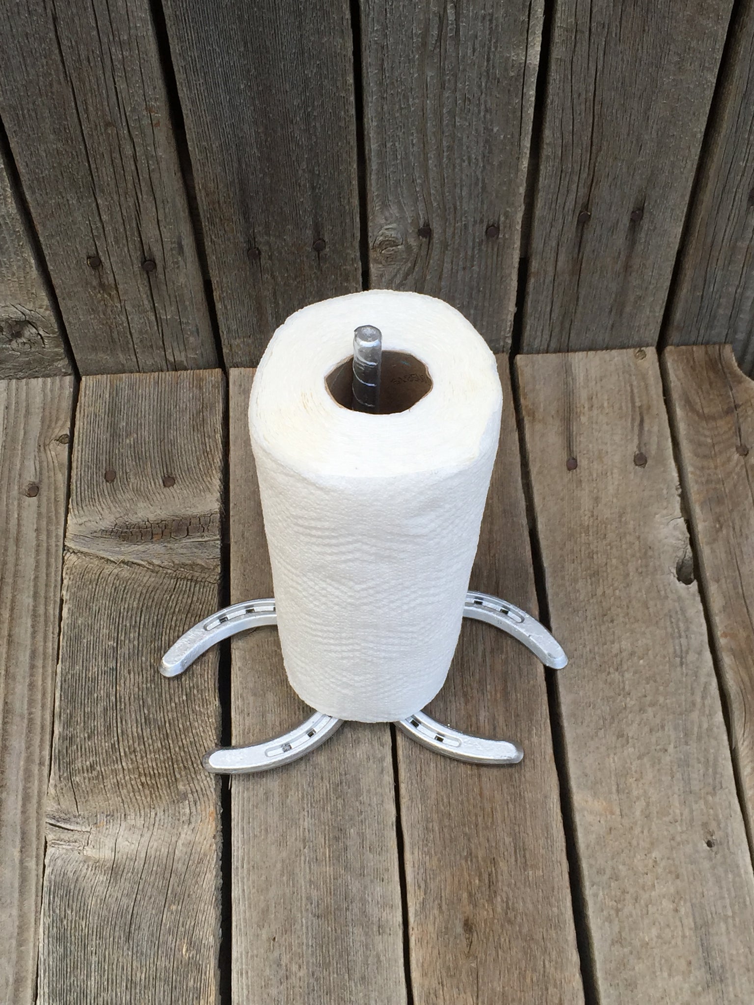 Horseshoe Toilet Paper Stand